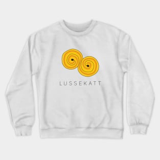 Swedish Lussekatt Lucia Saffron Bun Crewneck Sweatshirt